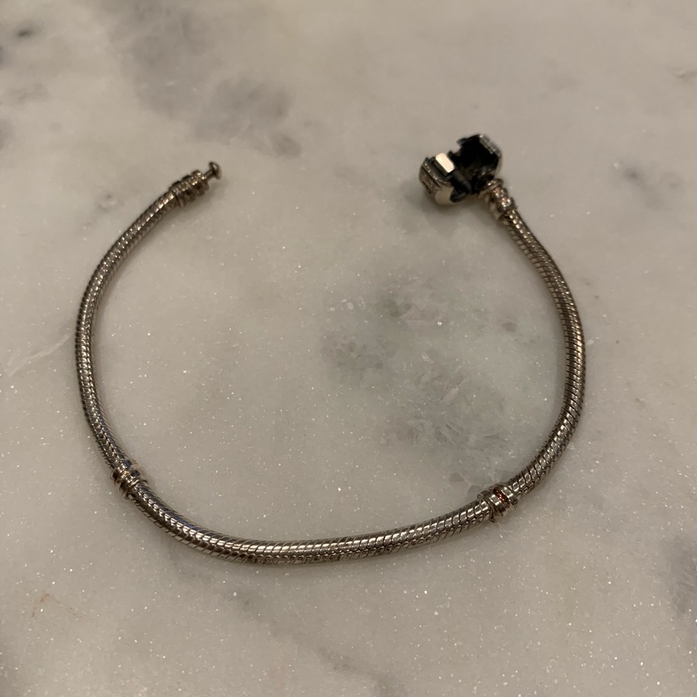 Pandora Moments Barrel Clasp Snake Chain Bracelet